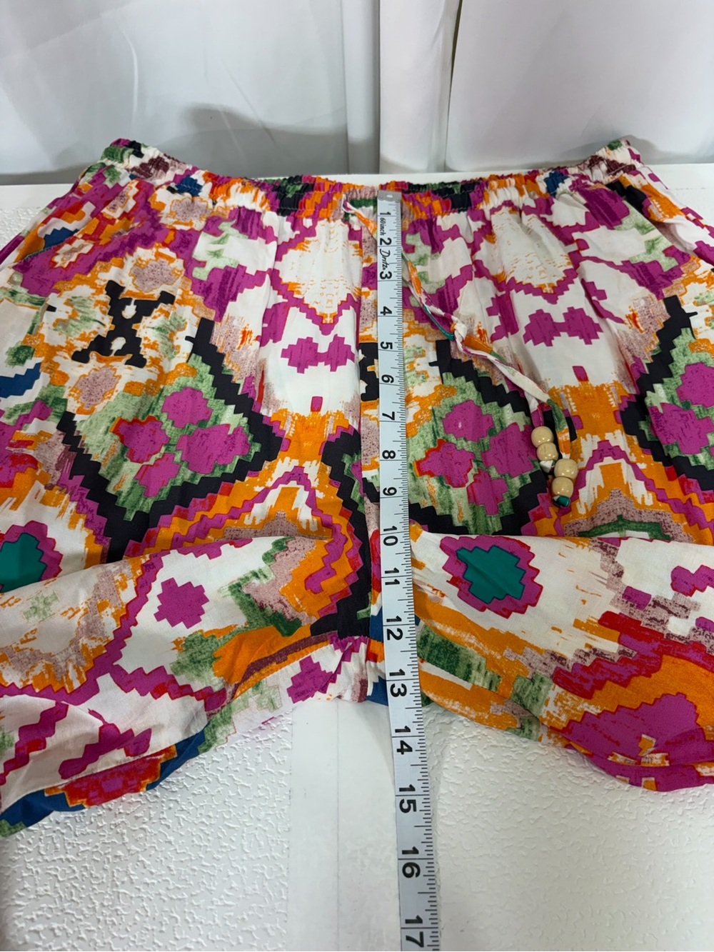 Christian Siriano Multicolor Geometric Wide-Leg Pants 3914 - Picture 9 of 11
